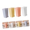 LABRIMP 4pcs Mini Desktop Trash Bins Lid Creative Office Waste