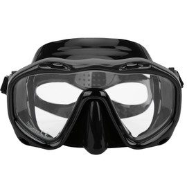 Adult Diving Goggles Face Shield Glasses Silicone Eye Protector Snorkeling EquipmentsMK‑901 Black