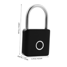 PACKOVE Zinc Alloy Fingerprint Padlock Weatherproof Lock for Luggage Cabinets and Outdoor Use Secure Keyless Access Enhanced -pry Features