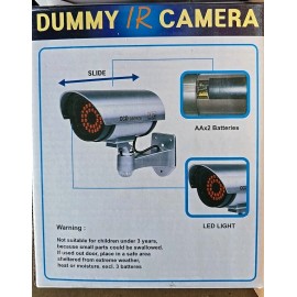 Realistic Dummy IR Camera Realistic Looking With Flashing Red Light Indoor Ourdoor - New