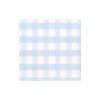 Caspari Gingham Paper Cocktail Napkins in Light Blue, 20 Per