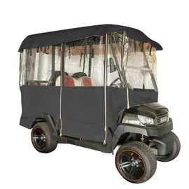 Golf Cart Enclosure 4 Passengers 88''Length Extended Golf Car Cover Heavy Duty Golf Cart Rain Cover, Compatible with EZGO, TXT, Yamaha Club Car