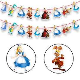 Seyal Alce in Wondrlnd Garland Decoration – Magical, Whimsical Party Decor for a Wonderland-Themed Celebration