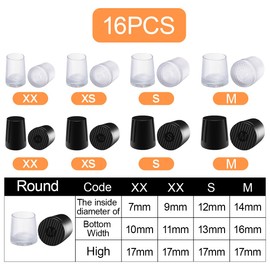 WELANE High Heel Protectors, 8 Pairs White and Black High Heel Stoppers for Grass, Weddings, Formal Occasions (4 Sizes)