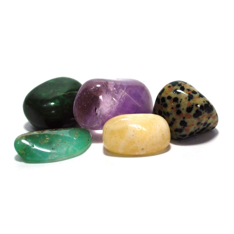 Reiju Crystal Gemstone Tumble Stone Set for Joy - Gift