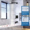 Airuida Bathtub Shower Faucet Set with Tub Spout Faucet Kit