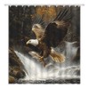YOZSLGU Eagle Shower Curtain Powerful Bird Wildlife Fabric Bathroom Decor