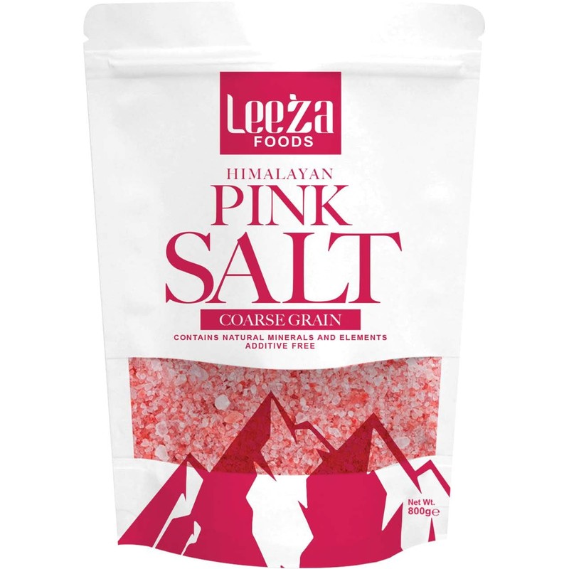 Leeza Foods Premium Dark Pink Himalayan Salt, Coarse, 800g
