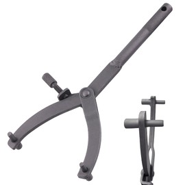 Swpeet 1Pc 11'' Spanner Wrench, Adjustable Clutch Wrench Holder Hub Flywheel Sprocket with 0.75''-4.3'' Arm Opening Range, Fan Clutch Removal Tool for Scooter Motorcycle Accessories (Type A)