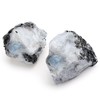 GUJOXILA Moonstone Large Crystals Rough Stone Set of 2 Moonstone