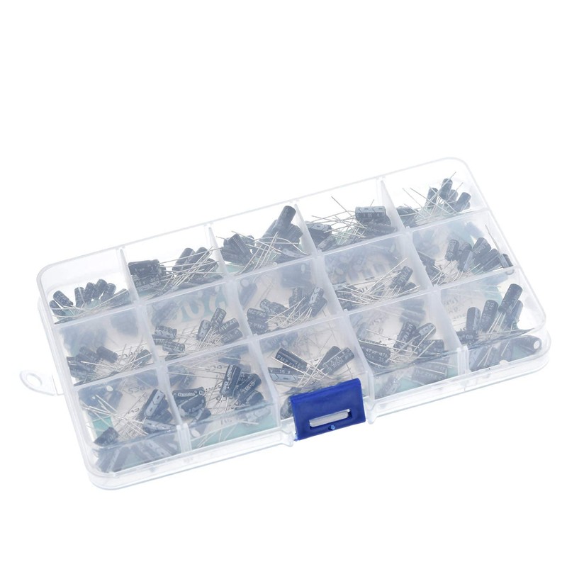 PENGLIN 200 PCS Electrolytic Capacitors Aluminum Electrolytic Capacitor Kit Electronic
