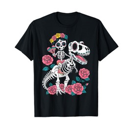 Dia De Los Muertos Skeleton Dinosaur Mexican Toddler Boy Men T-Shirt