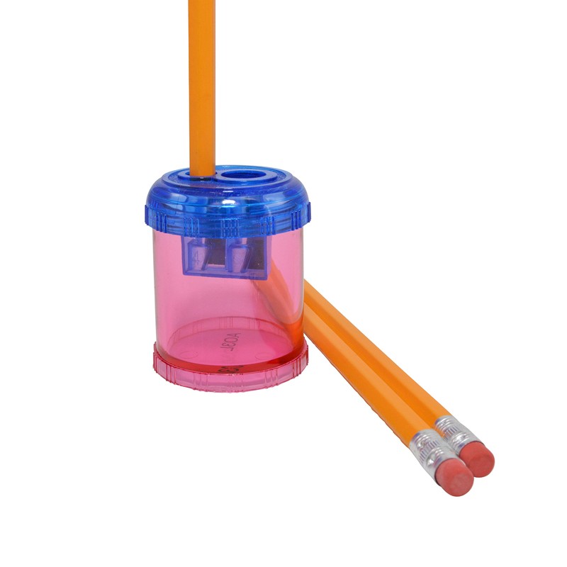 Westcott Plastic Manual Pencil and Crayon Sharpener, Assorted Colors (12202),