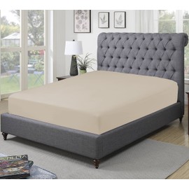 Sapphire Collection 300 Thread Count 100% Egyptian Cotton Fitted Sheets (King, Mocha)