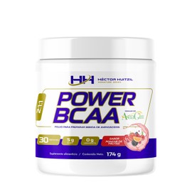 Héctor Huitzil Signature Series POWER BCAA – Suplemento Sin Azucar Electrolitos en Polvo BCAA con Aminoácidos para Hidratacion Diaria | Con Mezcla de Ginseng y Astrágalo AstraGin | 174 gramos | 30 servicios (Ponche de Frutas)