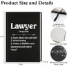 XQLZY Funny Lawyer Definition Black Hardcover Notebook Journal, 160 Blank
