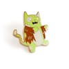 Pinsanity Cute Zombie Cat Enamel Lapel Pin, 1.35 inch, Metal