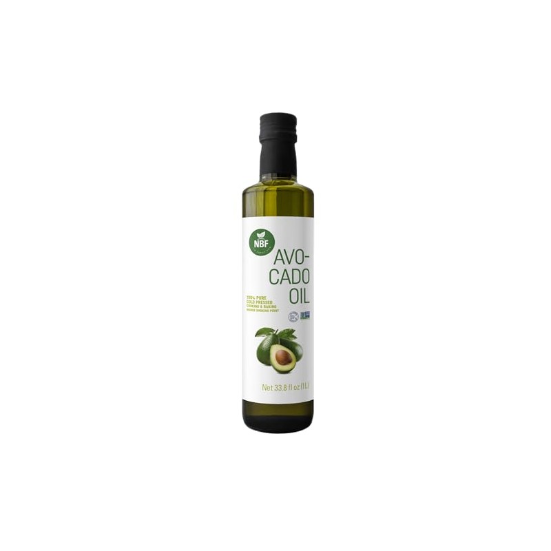 NBF Refined Avocado Oil 33.81 floz Cold Pressed for Cooking