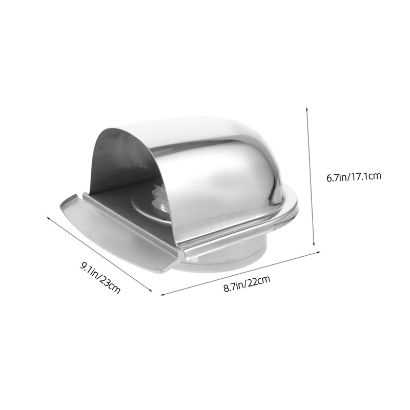 TEHAUX Stainless Steel U Shape Exhaust Vent Cover Wall Mounted