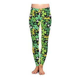 DM Merchandising Inc. Two Left' Lucky Leggings, Shamrock Shake S/M