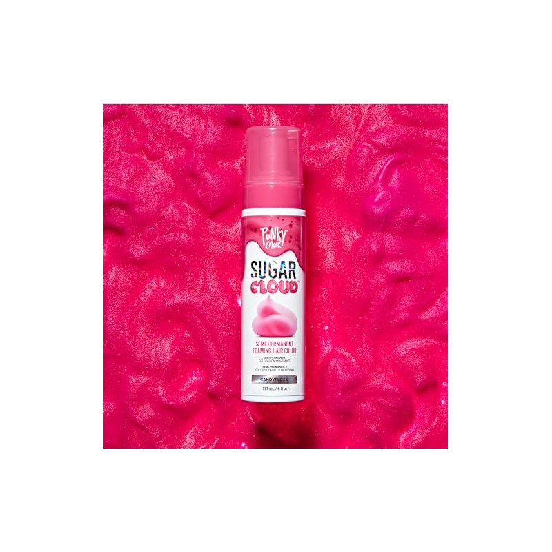 Punky Tinte Para Cabello En Espuma Semipermanente Sugar Cloud, Candyfloss: