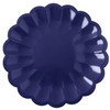 AllReal 48 Pcs Navy Blue Scalloped Disposable Party Paper Plates