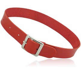 ETHOON Choker Necklace for Women 4 Adjustable Belt Cool Gothic PU Collar Red