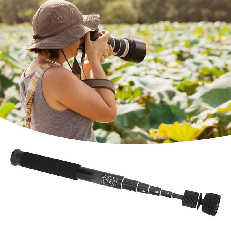 Camera Monopod 6 Section Heavy Duty Telescopic Aluminum Alloy Lightweight