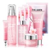 LJYBoBin Skin Care Set-Travel Skincare Kit-Collagen Sakura Set with Mask,Eye