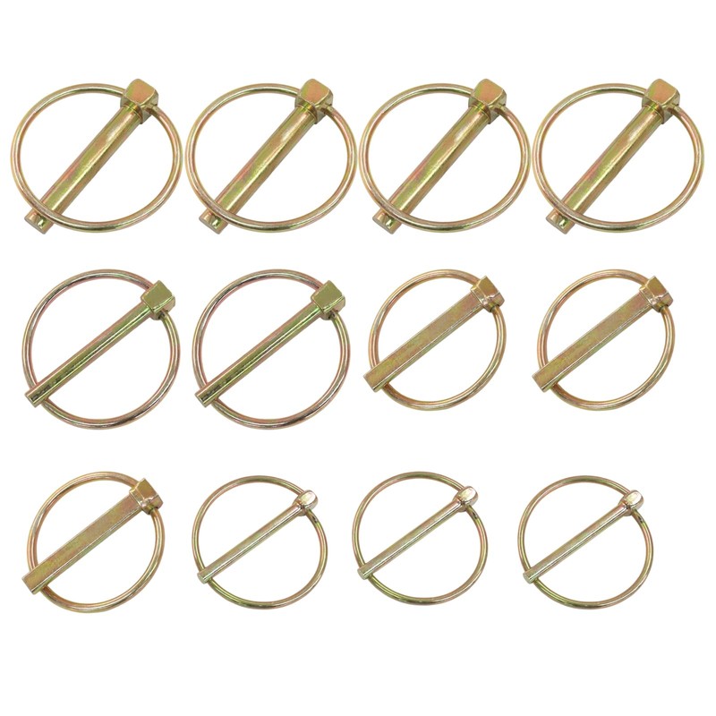 Kyuionty 12 Pcs 4 Sizes Lynch Pin Assortment Kit, 3/8"