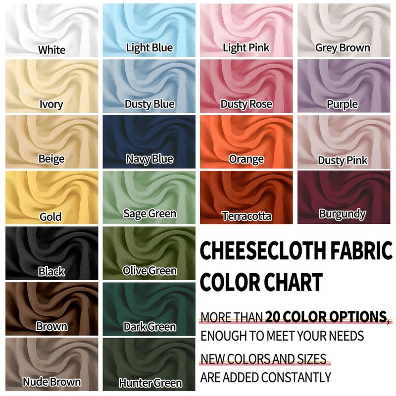 Black Wedding Gauze Cheesecloth Fabric, 9.2M x 90cm Cheesecloth Arch