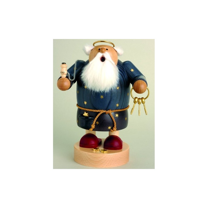 KWO Olbernhau 21622 Räuchermännchen Petrus, 19 cm