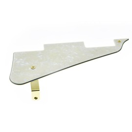 Dopro LP Guitar Pickguard and LP Stainless Steel Bracket with Gold Steel Mounting Screws for USA Les Paul Aged Pearl