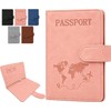Porta Pasaporte con Bloqueo RFID y Cierre Magnético, Organizador de