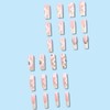 Long Press on Nails Square Fake Nails with Flower Rhinestones