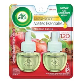 Pack x2 Repuestos Aroma Manzana Y Canela De 21ml C/u Air Wick®
