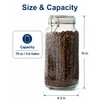 OneDream 78oz Glass Jars with Airtight Lid, 3 Pack Large