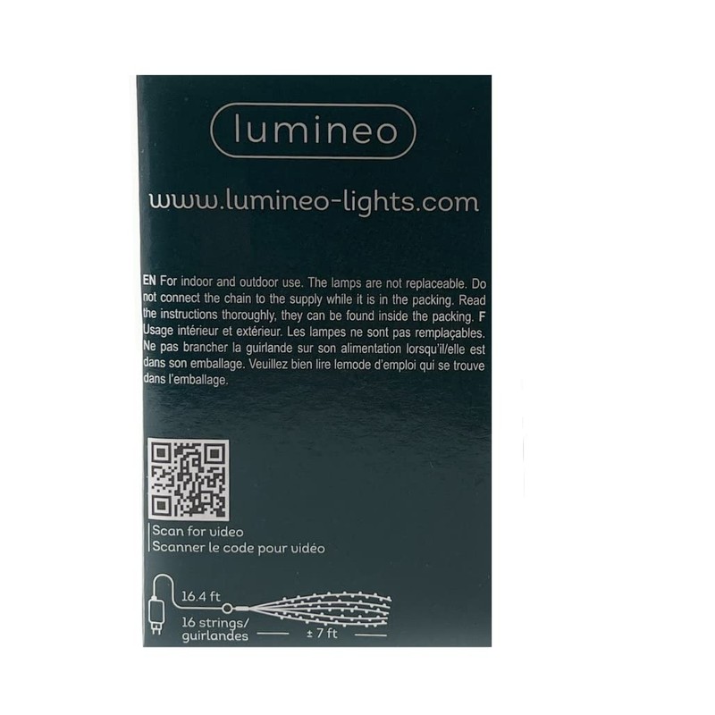 Lumineo 672 Micro-LED Warm White Flashing Lights Green Wire, Fits