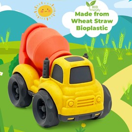 AESTEMON Truck Baby Toys for 1 Year Old Boys, 1 Year Old Boy Toys Cars Dump & Mixer Truck Toddler Toys for 1 2 Year Old Boys, BPA Free, Green Toys Easter Birthday Gifts for 1 2 3 Year Boy Girl