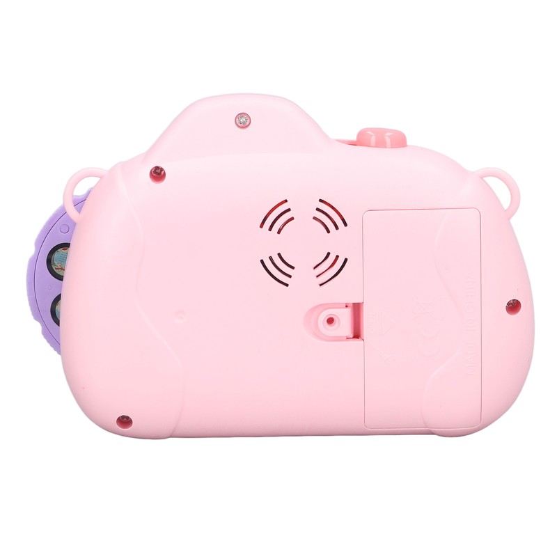 Kids Music Camera Pink Cute Adjustable Puzzle Kids Cartoon Projection