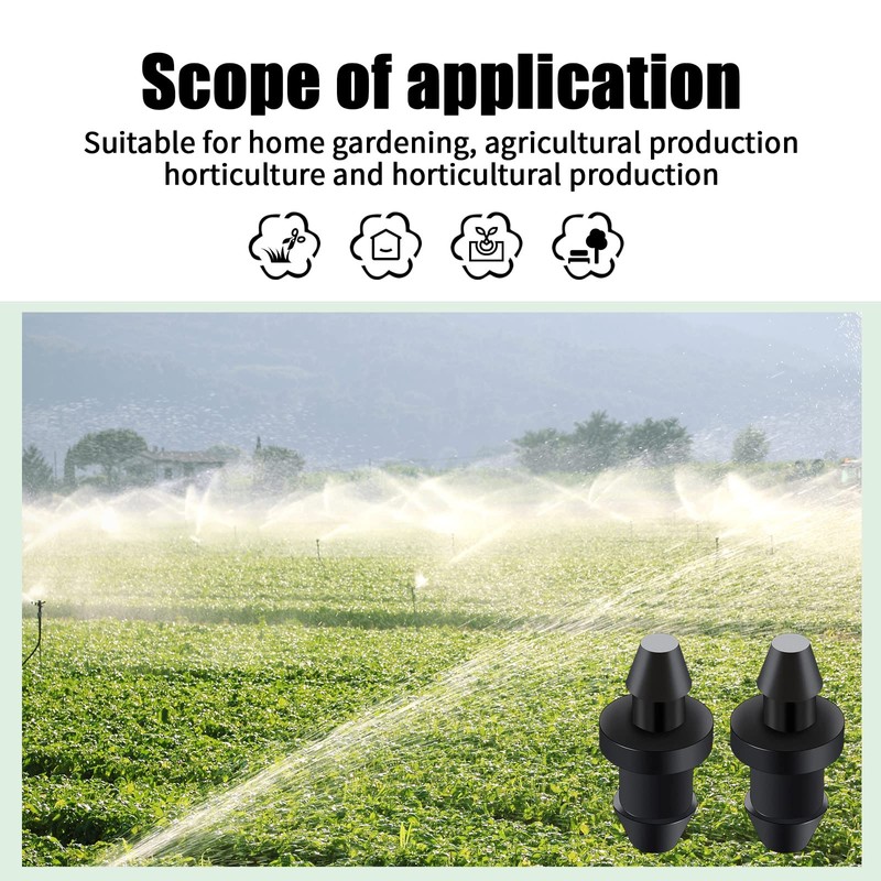 Honoson 200 Pieces Drip Irrigation Goof Plugs 1/4 Inch with