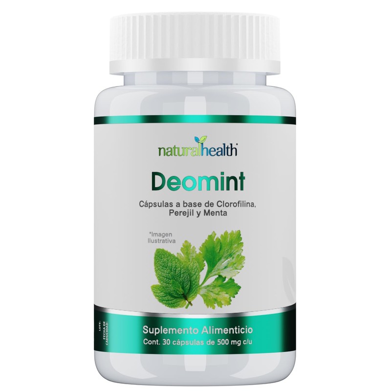 Natural Health Deomint Clorofila en Cápsulas Frasco con 30 Cápsulas