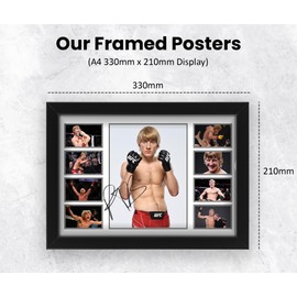 Paddy The Baddy Pimblett Signed Poster Print- Limited Edition Autograph Fan Gift – Collectible Memorabilia Merchandise Unframed A4 (30x21cm)