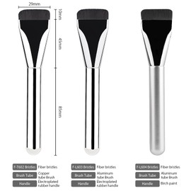 3 Stück Makeup Pinsel Set | Foundation Concealer Pinsel | Concealer Brush Ultra Thin | Makeup Brushes Grundierungsbürste für Damen | Feine Faserhaar Puderpinsel | Beauty Geschenk für Frauen