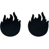 Black (6 Pairs) Disposable Satin Nipple Cover Pasties