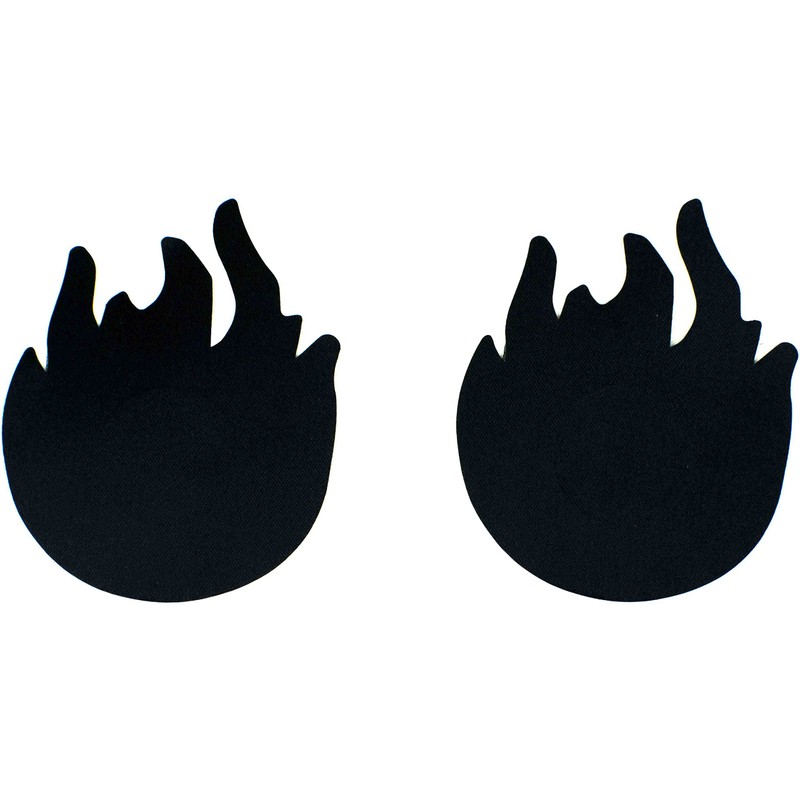Black (6 Pairs) Disposable Satin Nipple Cover Pasties