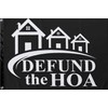 Masquita DEFUND THE HOA Flags 4x6FT Indoor Outdoor Vivid Color