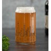 Chicago Skyline Beer Can Glass, 16 oz, Clear Glass with