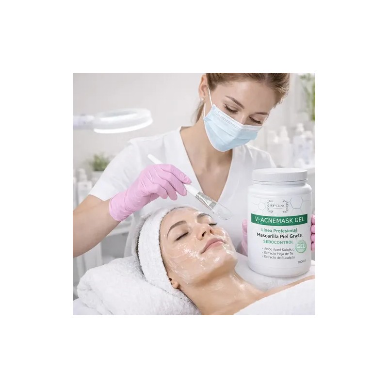 V-acnemask Gel 1 Kilo Mascarilla En Gel Piel Grasa Brillo