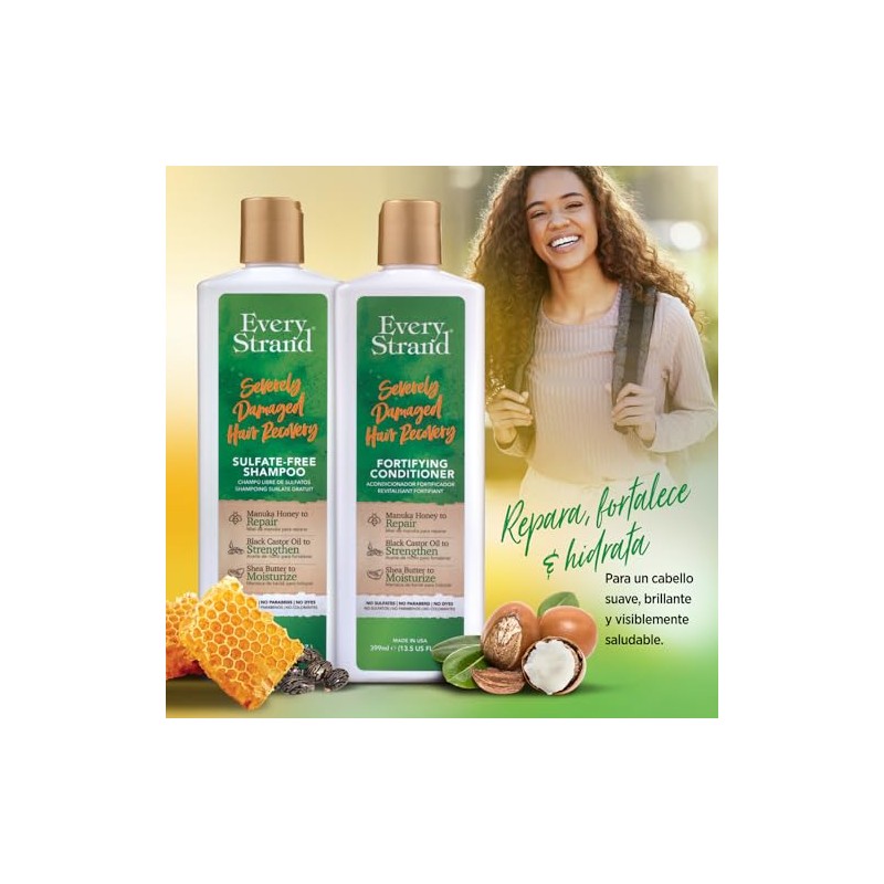 Every Strand Acondicionador Reparador para cabello muy dañado 399ml